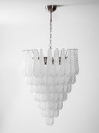 Aurora Chandelier Clear Droplets Murano Glass Waterfall Diamond