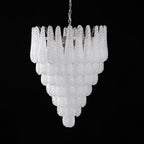Aurora Chandelier Clear Droplets Murano Glass Waterfall Diamond
