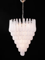 Aurora Chandelier Clear Droplets Murano Glass Waterfall Diamond
