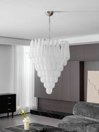 Aurora Chandelier Clear Droplets Murano Glass Waterfall Diamond
