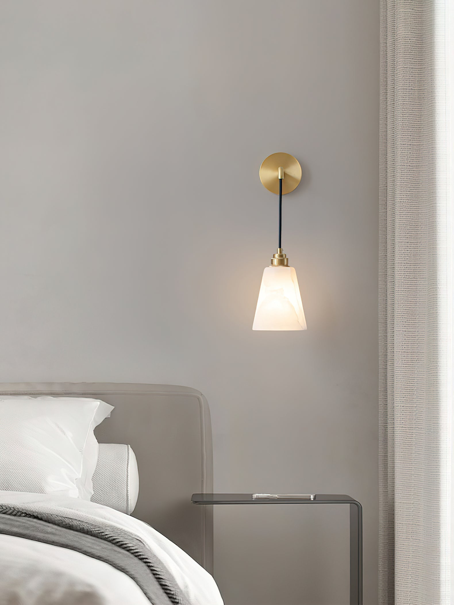 Alba Alabaster Wall Pendant Light