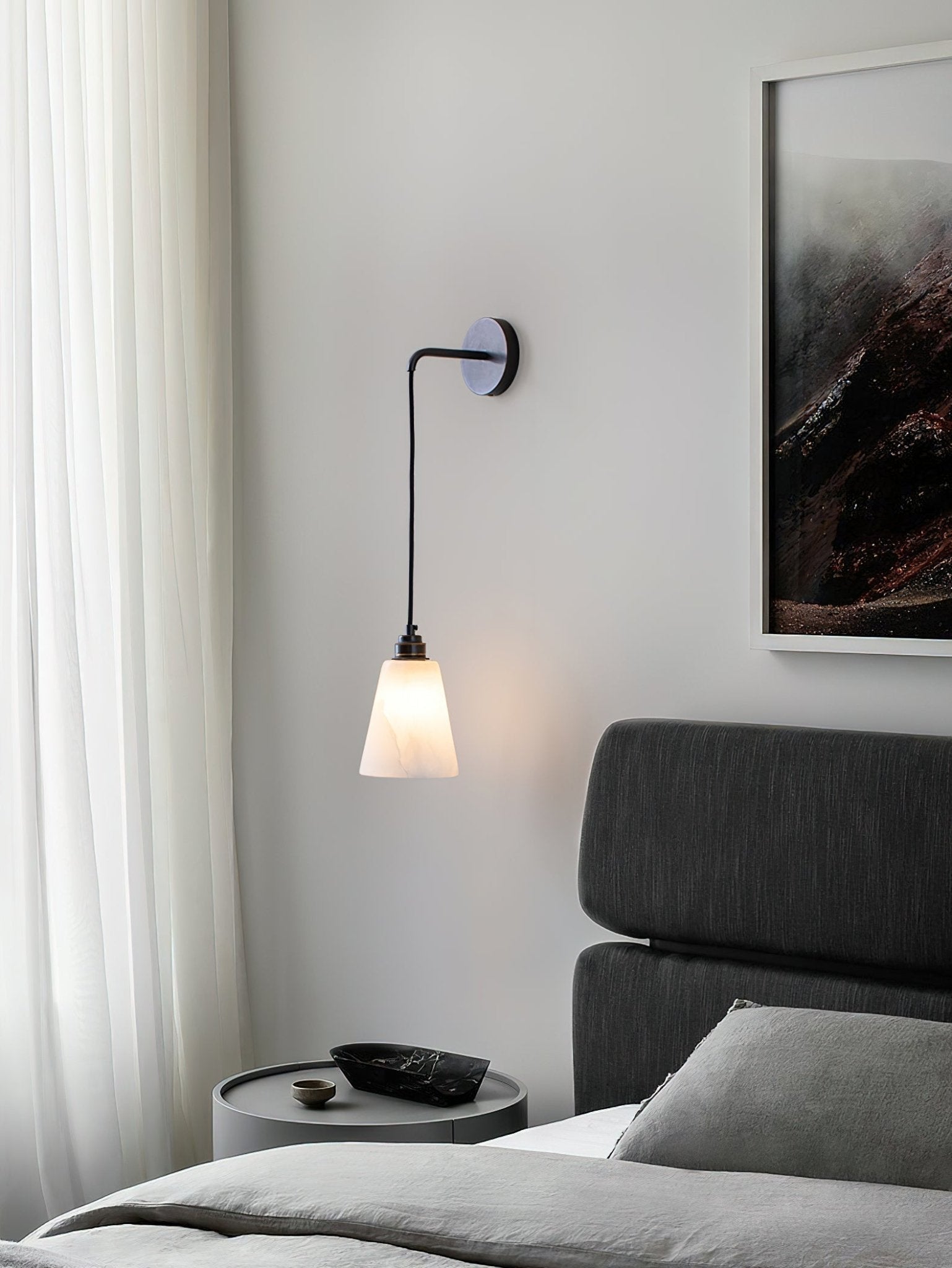 Alba Alabaster Wall Pendant Light