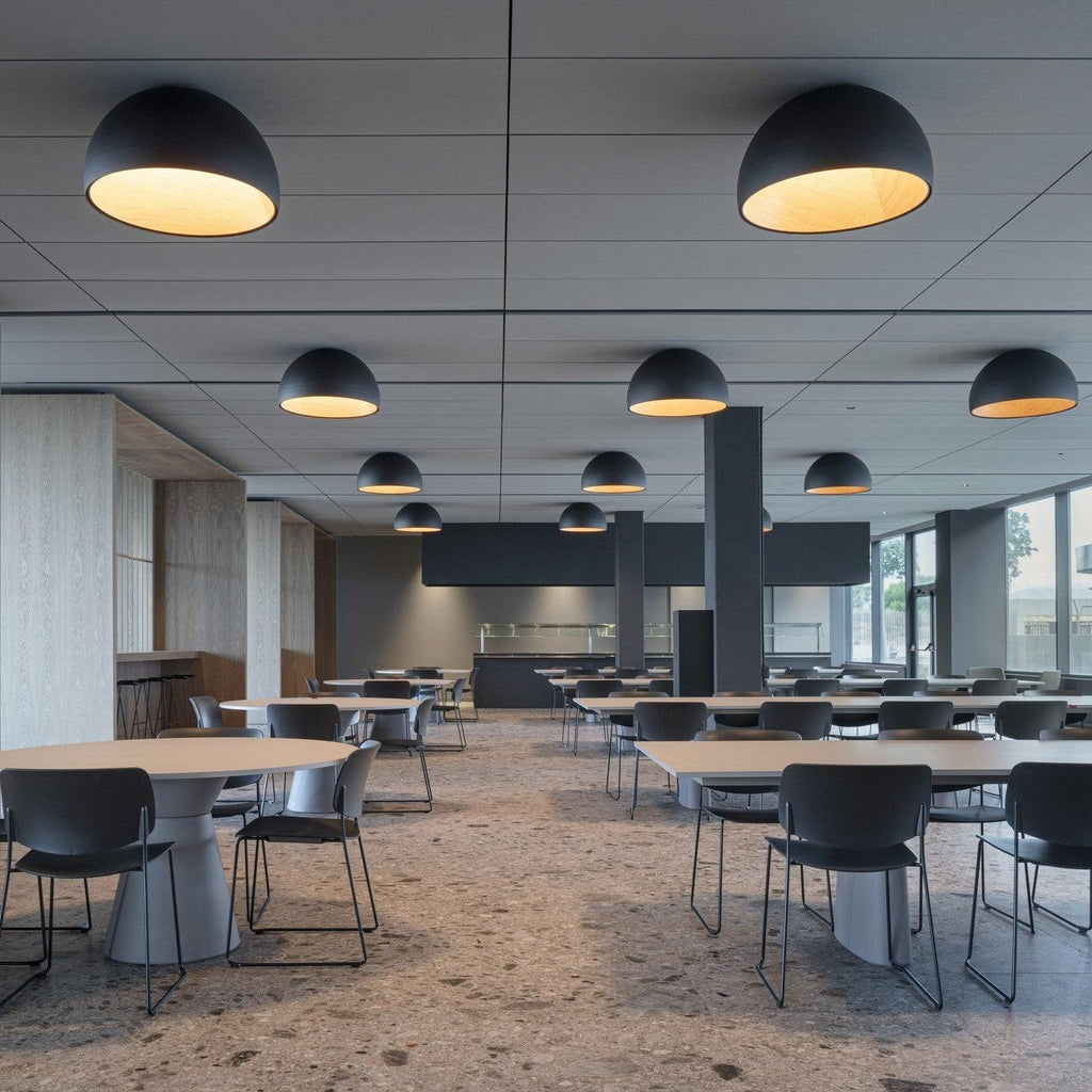Ceiling Lamp Dome Wood Interior Warm