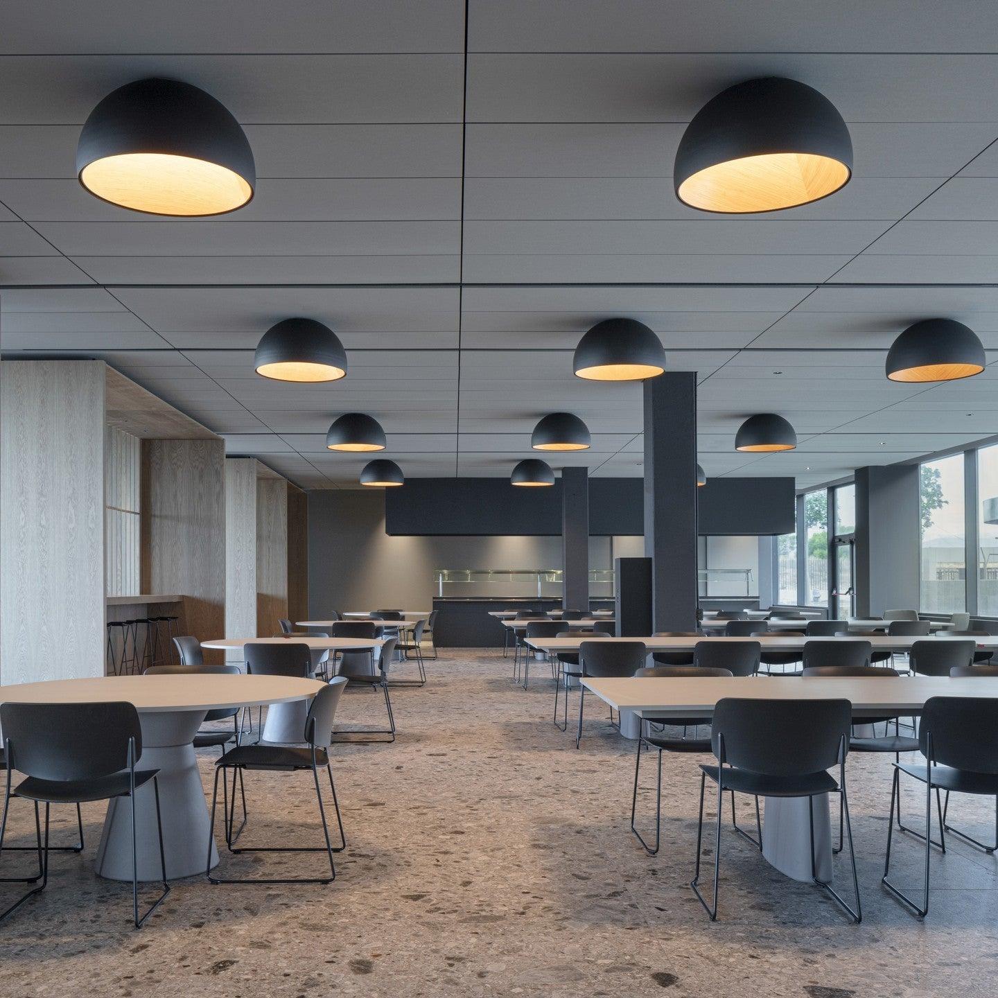 Ceiling Lamp Dome Wood Interior Warm