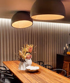 Ceiling Lamp Dome Wood Interior Warm