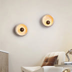 Ritta Concave Travertine Wall Lamp
