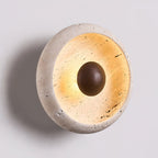 Ritta Concave Travertine Wall Lamp