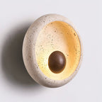 Ritta Concave Travertine Wall Lamp