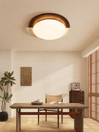 Ivnoran Arc-Edge Travertine Ceiling Light - Kingsley Beaumont