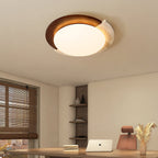 Ivnoran Arc-Rim Travertine Ceiling Light
