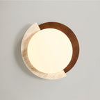 Ivnoran Arc-Rim Travertine Ceiling Light