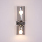 Arisha Wall Lamp Simple Double-head, White/Blue/Gray/Chrome, Bedroom