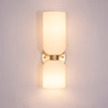 Arisha Wall Lamp Simple Double-head, White/Blue/Gray/Chrome, Bedroom