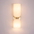 Arisha Wall Lamp Simple Double-head, White/Blue/Gray/Chrome, Bedroom
