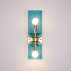 Arisha Wall Lamp Simple Double-head, White/Blue/Gray/Chrome, Bedroom
