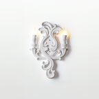 Wall Lamp Sculptural Plaster Candle Arms