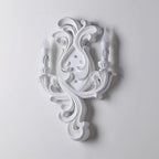Wall Lamp Sculptural Plaster Candle Arms