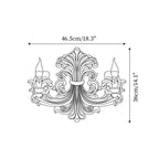 Wall Lamp Sculptural Plaster Candle Arms