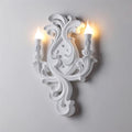 Wall Lamp Sculptural Plaster Candle Arms