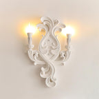 Wall Lamp Sculptural Plaster Candle Arms