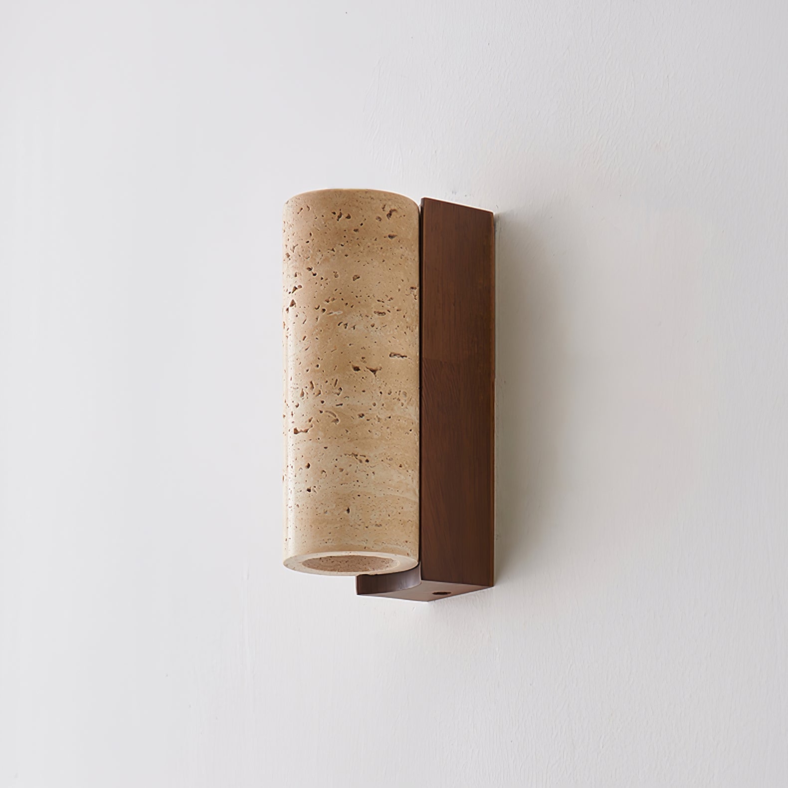 Nula Natural Travertine Wall Lamp