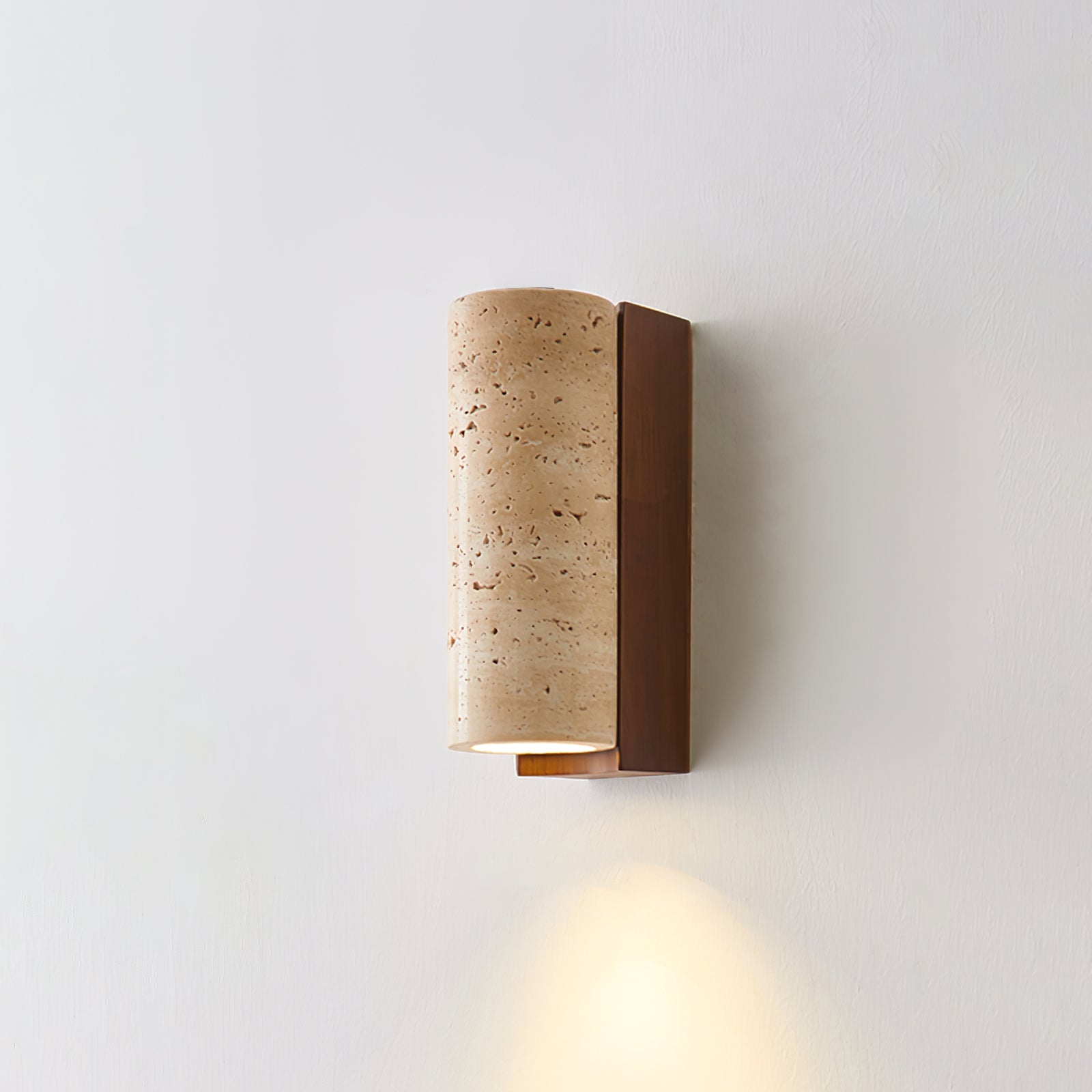 Nula Natural Travertine Wall Lamp