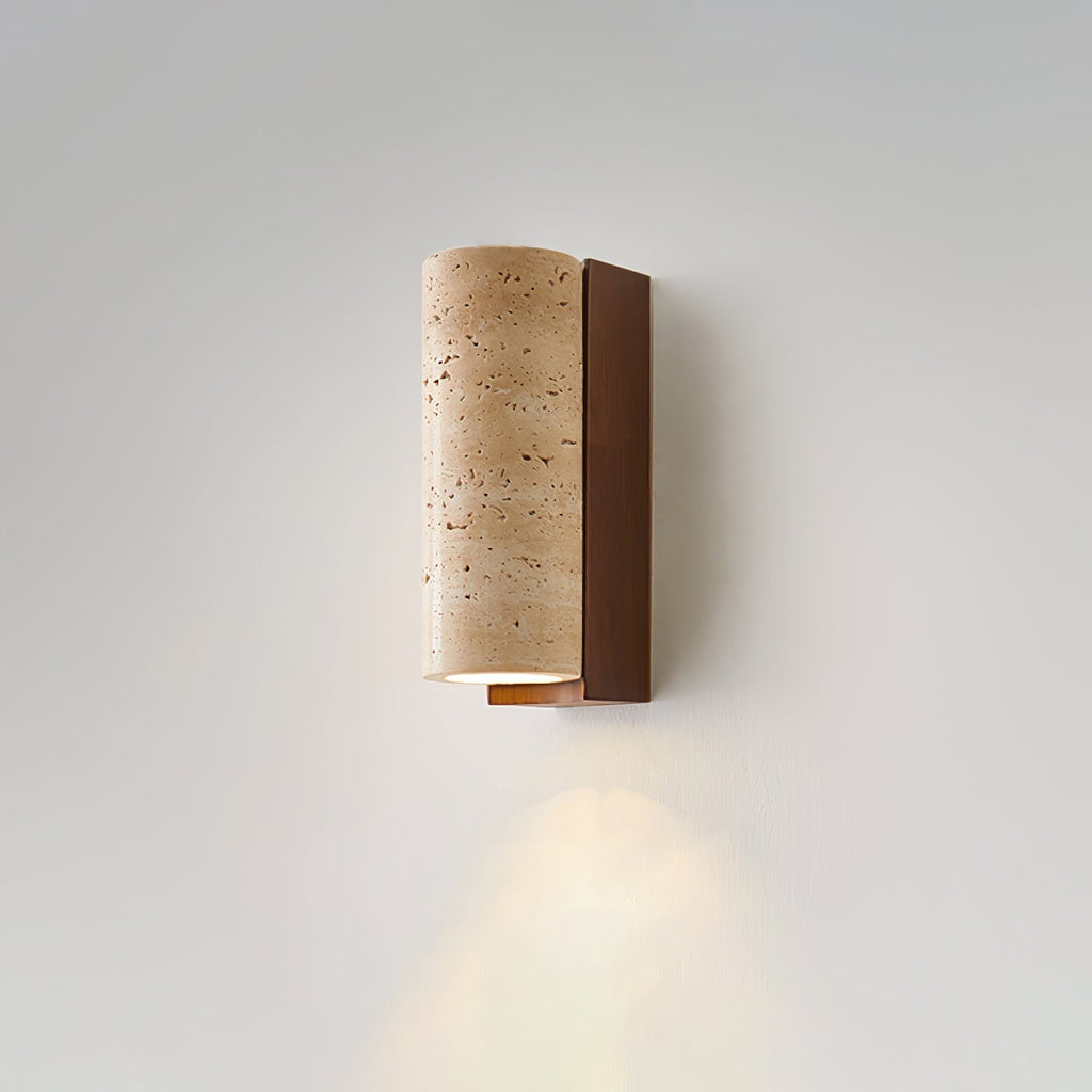 Nula Natural Travertine Wall Lamp