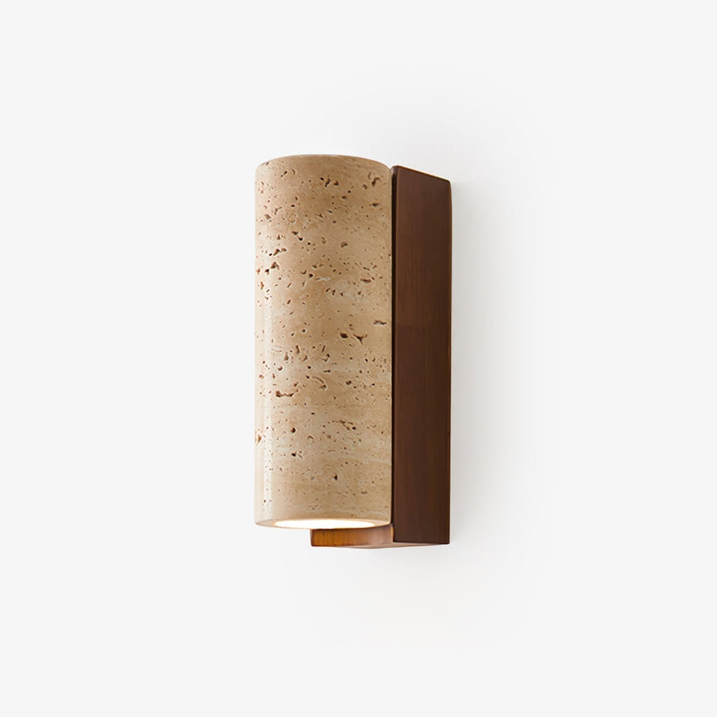 Nula Natural Travertine Wall Lamp