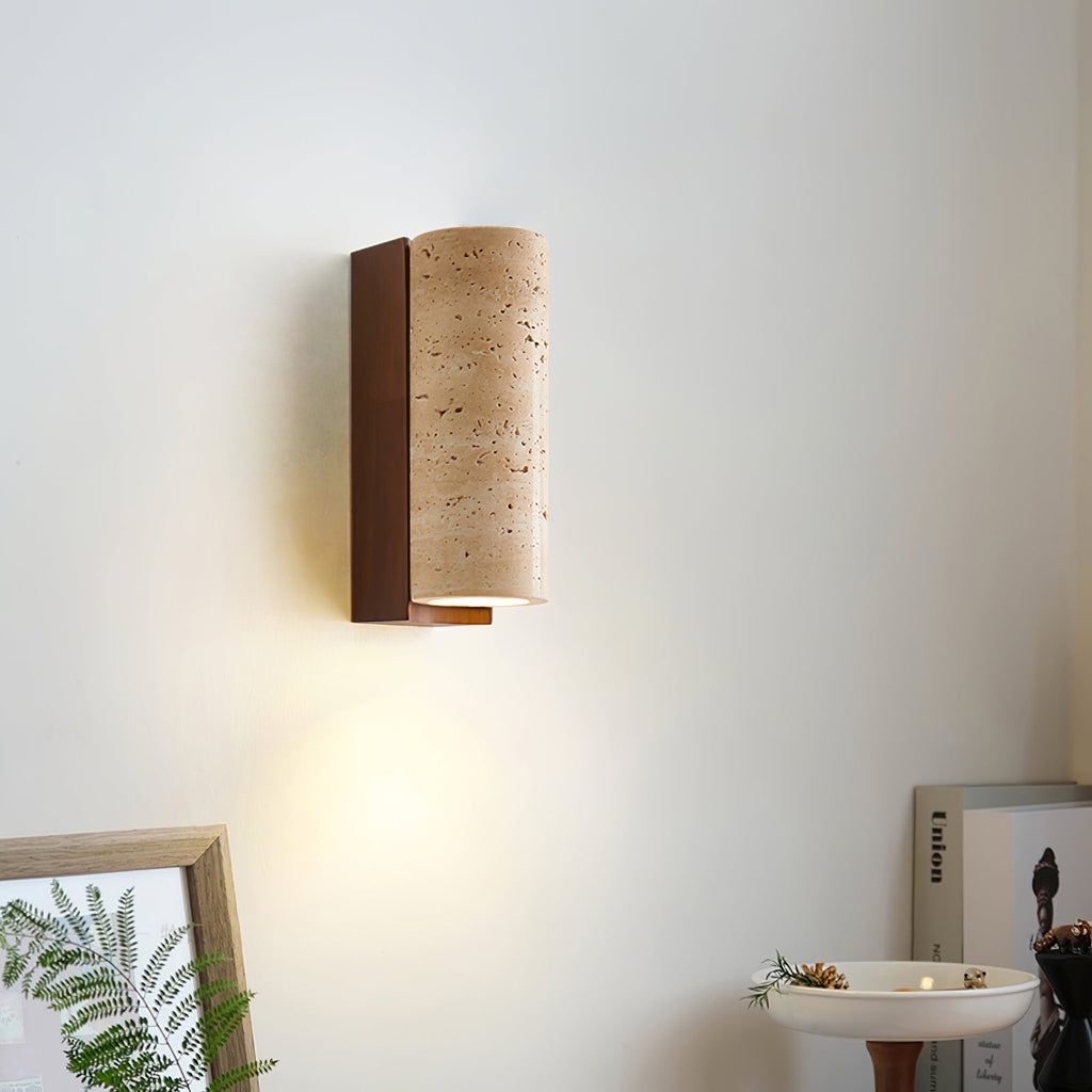 Ritta Natural  Travertine Wall Lamp