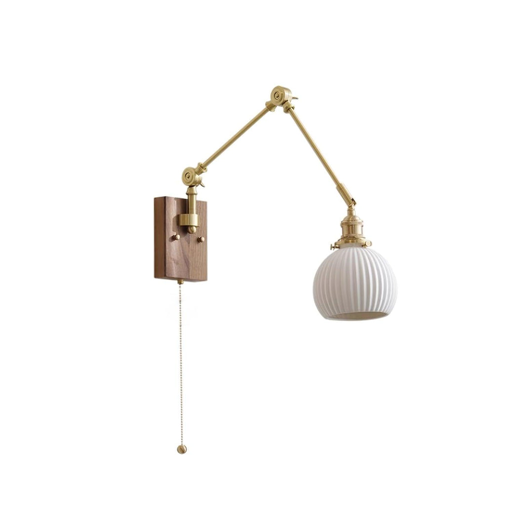 Brione Vintage Adjustable  Swing Arm Wall Lamp