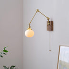 Brione Vintage Adjustable  Swing Arm Wall Lamp
