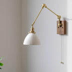 Brione Vintage Adjustable  Swing Arm Wall Lamp