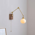 Brione Vintage Adjustable  Swing Arm Wall Lamp