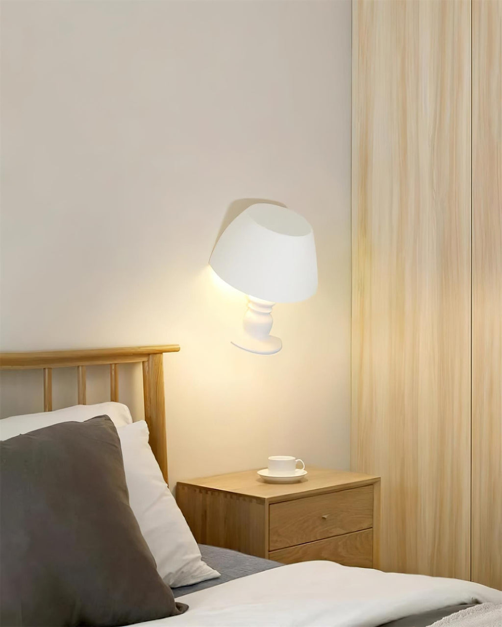Wall Light Sculptural Plaster Form Uplighting Ambient Minimalist