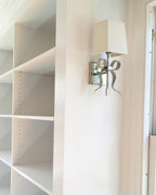 Ribelle Black Shade Wall Sconce with Gold Bow Accent