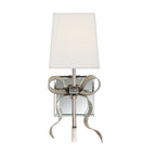 Ribelle Black Shade Wall Sconce with Gold Bow Accent