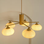 Candy Glass Persimmon Chandeliers