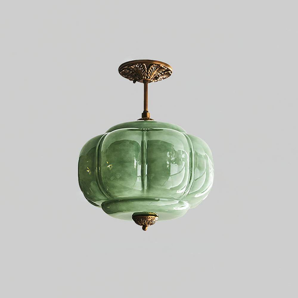 Eldio Green Glass Semi Flush Mount Light - product image 20