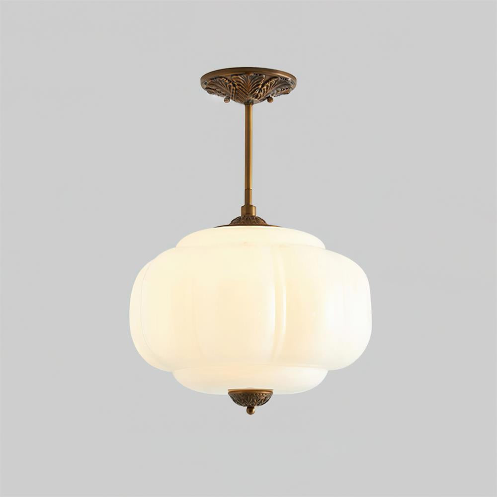 Eldio Green Glass Semi Flush Mount Light - product image 2