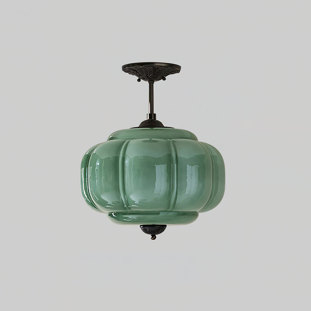 Eldio Green Glass Semi Flush Mount Light - product image 8