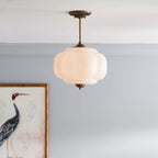 Eldio Green Glass Semi Flush Mount Light - product image 12