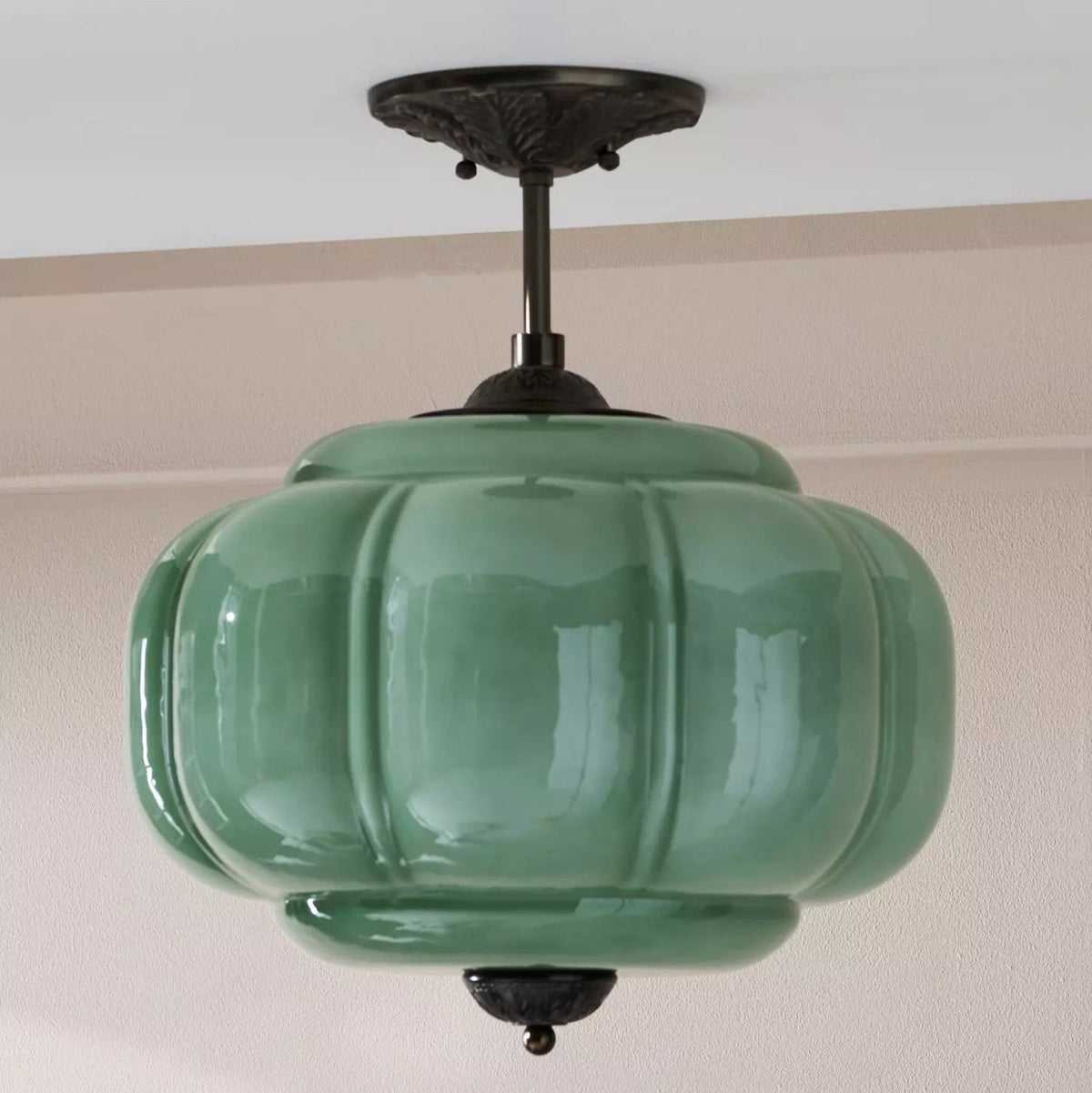 Eldio Green Glass Semi Flush Mount Light - product image 16