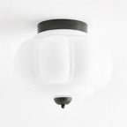 Elyra Green Glass Ceiling Lamp