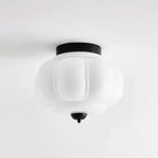 Elyra Green Glass Ceiling Lamp