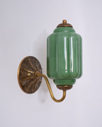 Melvane Vintage Pink Glass Wall Sconce