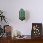 Melvane Vintage Pink Glass Wall Sconce