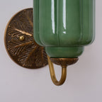 Melvane Vintage Pink Glass Wall Sconce