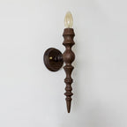 Wall Lamp Modern Vintage Wood Body Multiple Wood Finishes