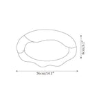 Ceiling Light Organic Resin and Fiberglass Fixture in Beige