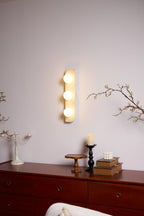 Alsilis Wall Light Minimalist in Travertine - Kingsley Beaumont